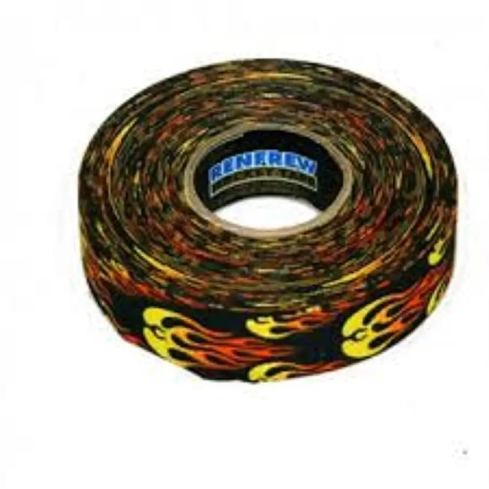 Scapa Tapes  Bright or Patterned Cloth Hockey Tape - 1 Inch - Flame - 1 Inch