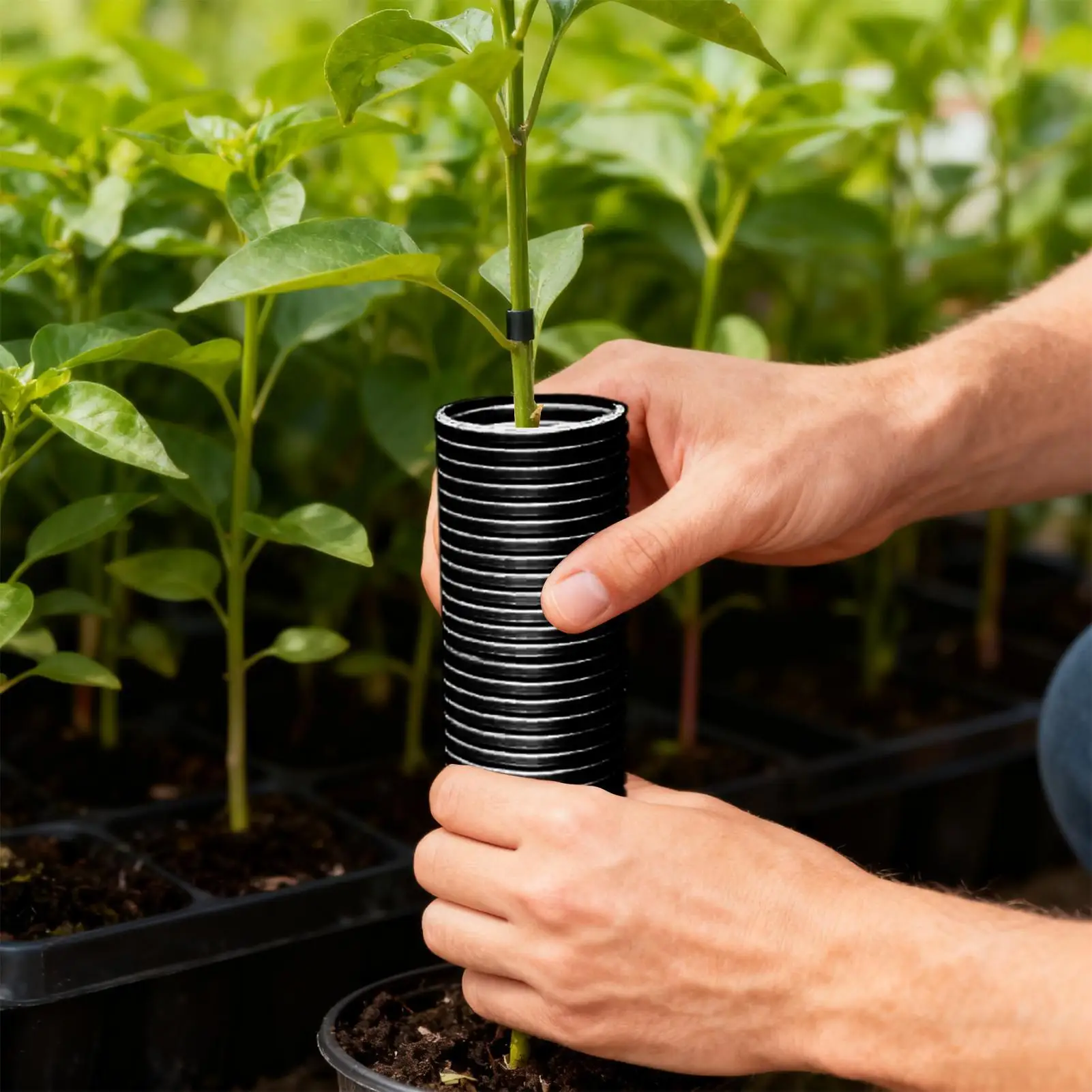 

Защитные пленки для деревьев, 8-компонентные зимние чехлы для растений, защитная пленка для стволов деревьев для саженцев, зимних животных, патио, газона, сада, кошек, кроликов