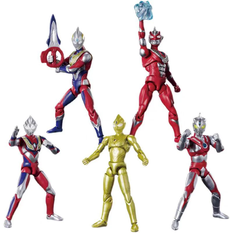 Bandai SHODO TOY Ultraman Super Dynamic A O1 Anime Action Figures Model Gift Toy Collection for Kids Desktop Ornaments