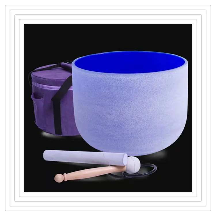 7 chakra color crystal singing bowl set