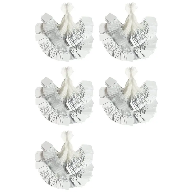 

【POPULAR】5000Pc Price Tags With String Attached White Marking Tag Small Paper Price Labels Clothing For Pricing Jewelry Yard Sal