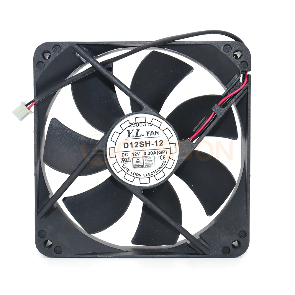 Nowy oryginał dla Yate Loon D12SH-12 D12SM-12 12025 120x120x25mm DC 12V 0,30A wentylator chłodzący wentylator skrzynki zasilającej