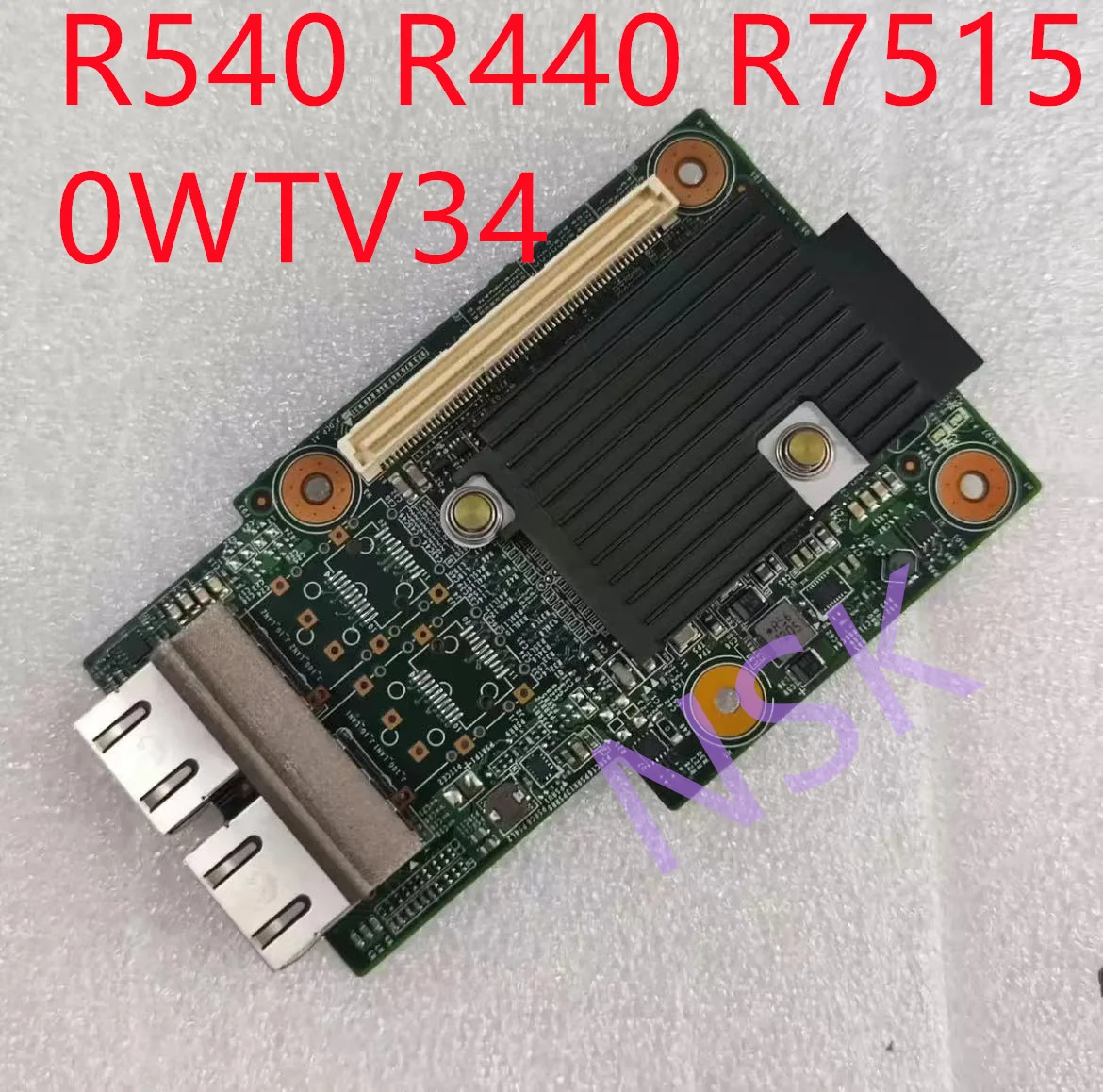 Original 0WTV34 WTV34 For Dell Broadcom 57416 Dual Port RJ-45 10GbE  Adapter board R540 R440 R7515