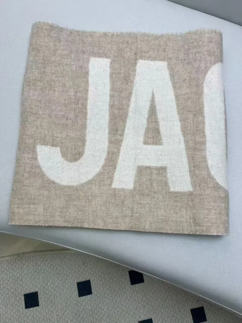 100% 울 여성용 스카프 럭셔리 브랜드 겨울 두꺼운 따뜻한 목도리 레터 고품질 여성 패션 캐시미어 스카프 Y2K