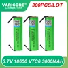 리튬 이온 충전식 배터리 및 DIY 니켈 시트, 3.7V VTC6, 3000mAh 18650, VC18650VTC6 배터리, 도매 면세 1