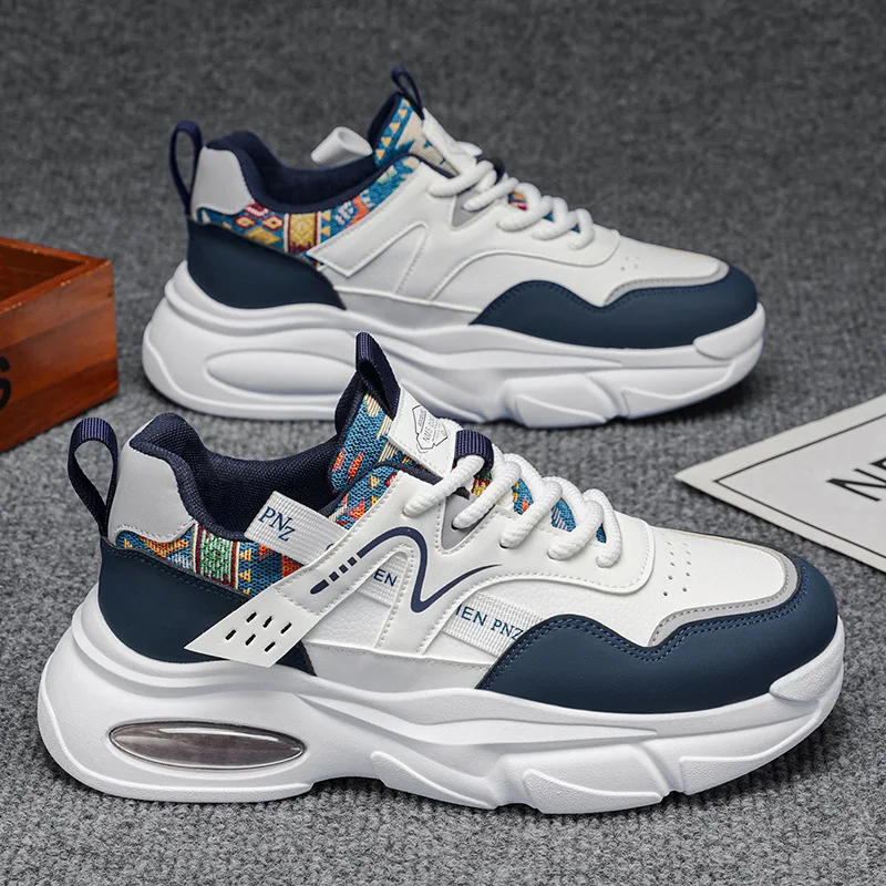 2026 Men Platform Sports Running Shoes Spring Trendy Hot Sale Men Elasticity Basketball Shoes Outdoor Non-slip Training Sneakers