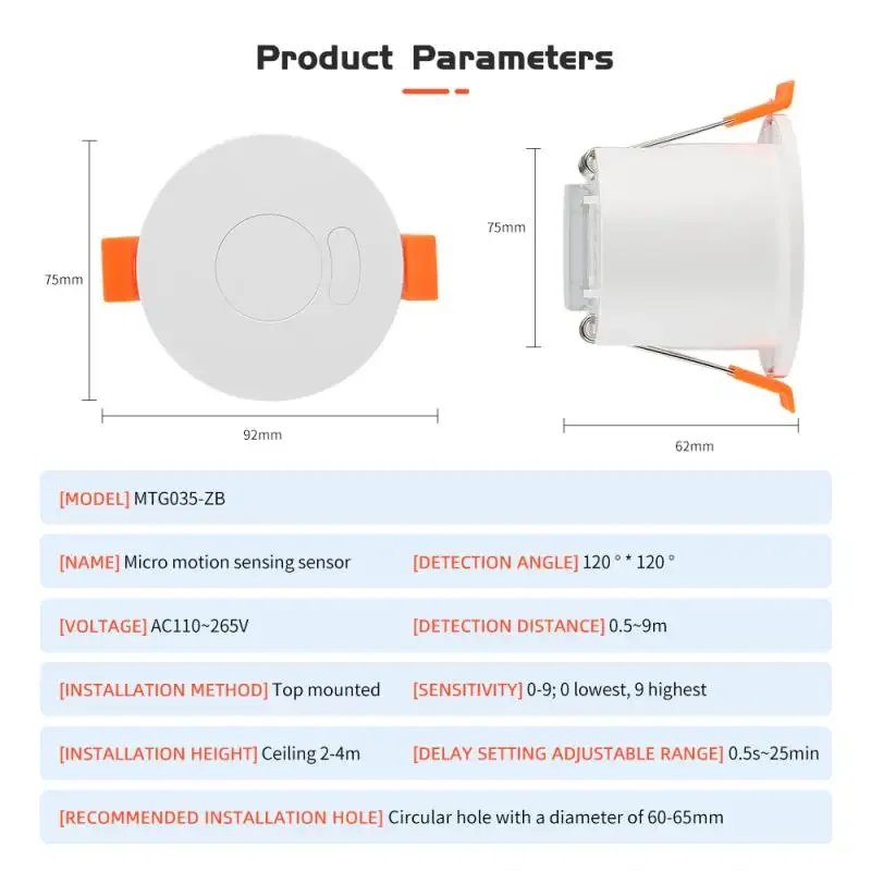 Tuya Zigbee Wifi 24G Human Presence Sensor Light Illumination Brightness Sensor MmWave Sensing Human Micro PIR Motion Sensor