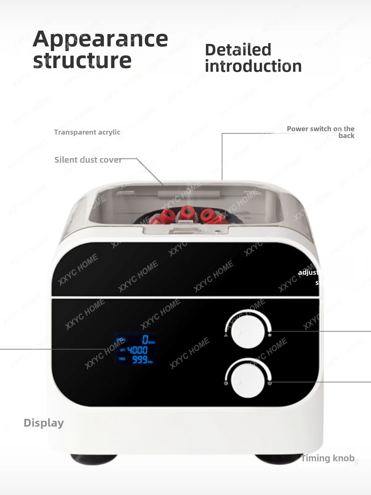 Electric centrifuge laboratory LSC-20 digital display desktop centrifuge laboratory serum separator precipitator