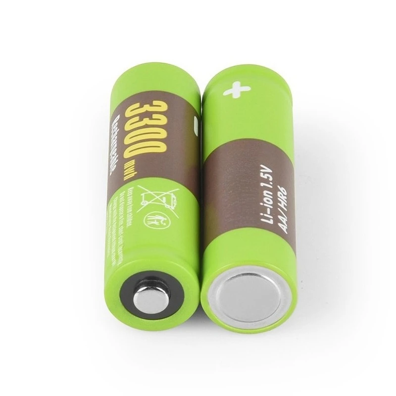 Large Capacity 3300mWh 1.5V AA Rechargeable Lithium Ions Battery for Mouse Microphone Toy Remote Control Replaceable Batteries