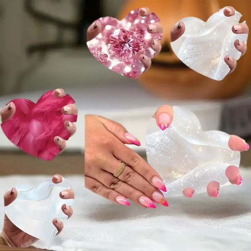 1 قطعة بطاقات عرض فن الأظافر اليدوية الأظافر التصوير الدعامة Nailfie القرص صالون الأظافر ملحق مسمار التكنولوجيا الدعامة مسمار Selfie القرص