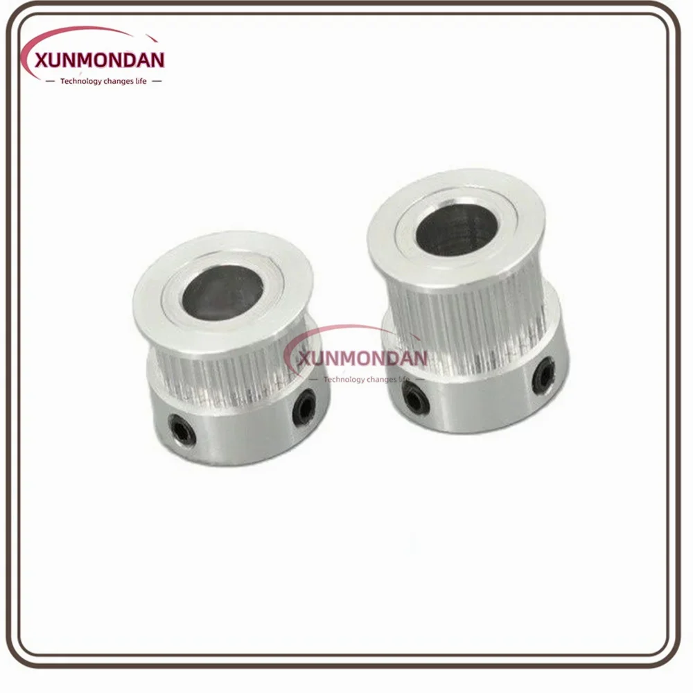 Xunmondan 3D Printer Parts 2GT Timing Pulley 2GT 30 Tooth Teeth Bore 10/12/12.7/14/15mm Synchronous Wheels for Width 6/10mm Belt