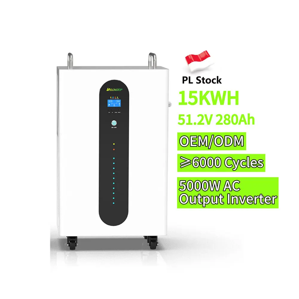 Plug and Play All in One Lifepo4 48v 280ah 15kwh 16s Bluetooth Bms 51.2v 15kwh 48v 280ah Lifepo4 Home Energy Storage Battery