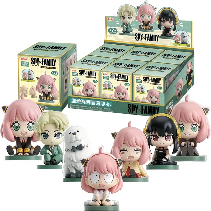 

EAKI Spy Family сидящая серия Anya Forger Bond Forger Yor Forger Twilight аниме фигурка модель куклы слепая коробка игрушки рождественские подарки