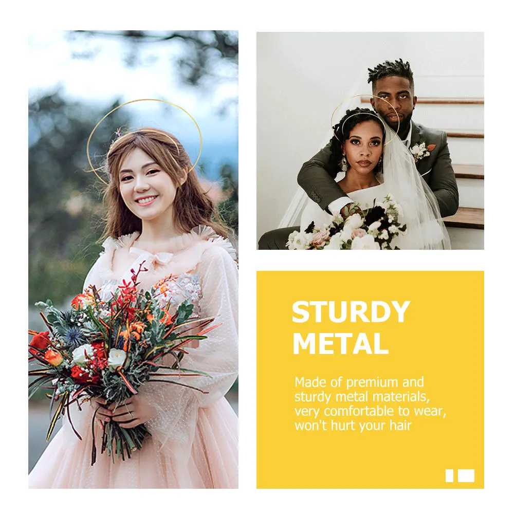 

6 шт., повязки для волос с короной, металлические повязки на голову, повязки для волос «сделай сам», декоративные вечерние украшения для волос, ангел, головной убор