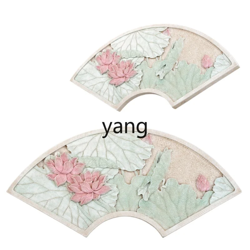 

LXL наружное украшение для двора, Настенная картина, лист лотоса, китайский садовый настенный Ландшафтный подвесной орнамент