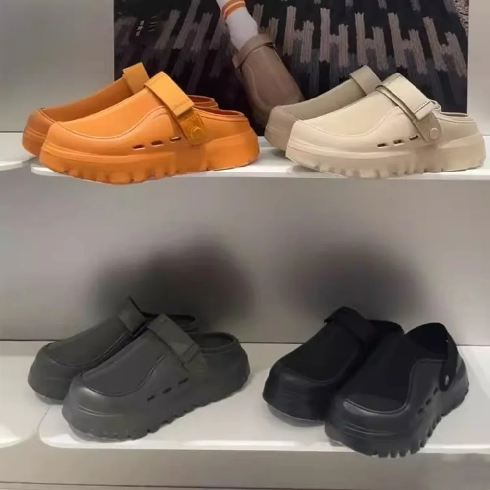 Comfortable Men Pool Sandals Summer Outdoor Beach Shoes Men Slip on Garden Clogs Casual Water Shower Slippers Plus size 45