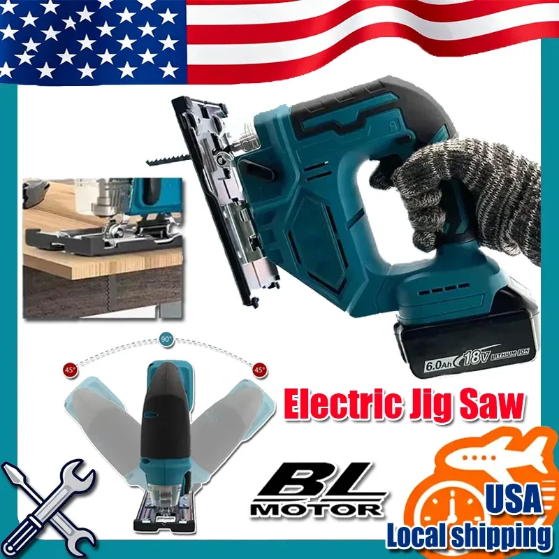

Подходит для Makita DJV182Z, беспроводная 18 В, литиевая батарея, перезаряжаемая электрическая лобзик, кривая пила, деревообрабатывающая многофункциональная пила для резки
