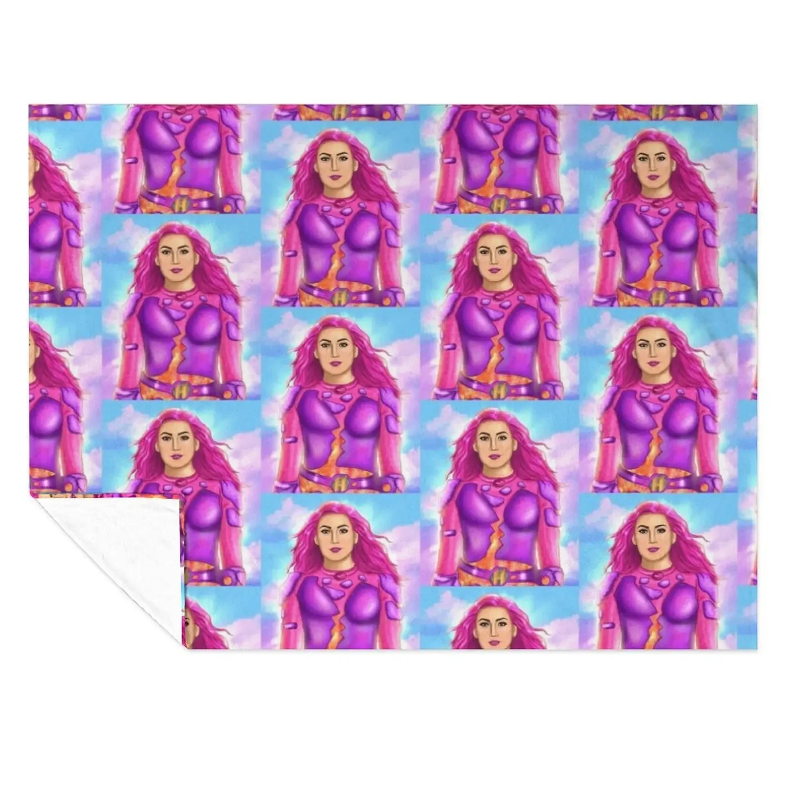 

shark boy and lava Girl drawing WE CAN BE HEROES netflix Throw Blanket Bed covers Cute Plaid Luxury Thicken Nap Blankets