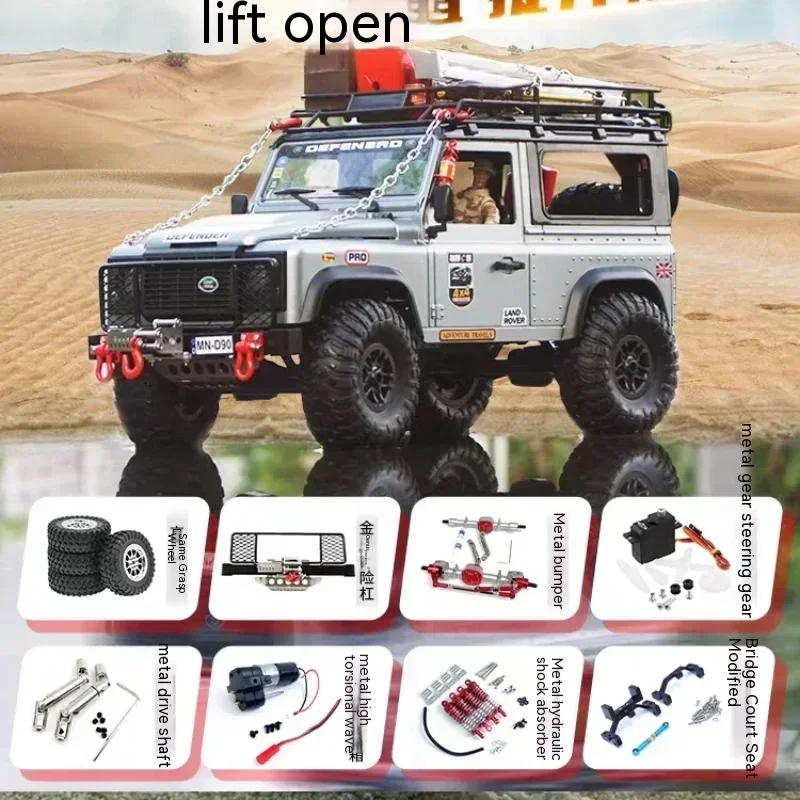 2.4g 4wd Mn99s Model Rtr Version 1:12 Scale Wpl Rc Car And Mn99s Car Refitparts D90 Defender Pickup Remote Control Truck Toys