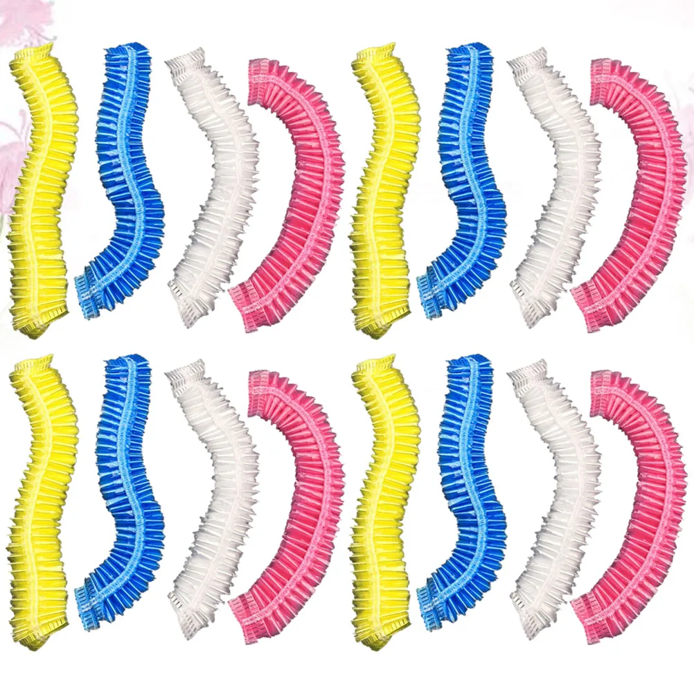 

400pcs Waterproof Shower Bathing Hats Hair Protective Caps Ladies Bathroom Accessories Salon Use Home Bath Caps