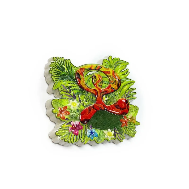 Ornamento a forma di serpente Souvenir dal design unico Regalo di accompagnamento Collezione di souvenir magnetici per frigorifero
