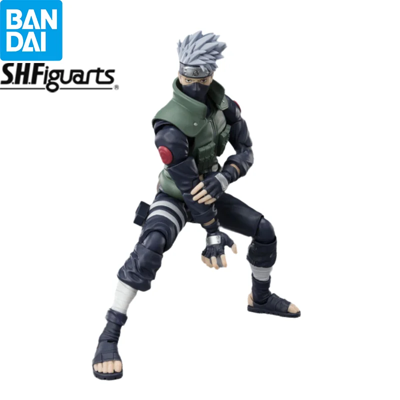 In Stock Bandai S.H.Figuarts Kakashi Hatake Yuumei Todoroku Sharingan no Eiyuu NARUTO Figure Anime Model Figurals Brinquedos Toy