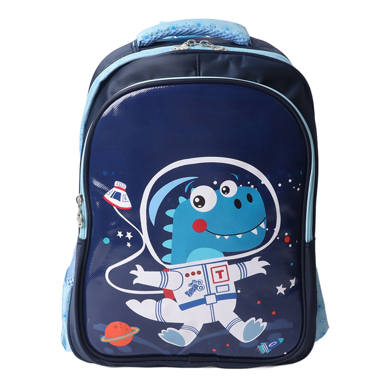 子供用小学校リュックサック-軽量-可愛い漫画風宇宙ドラゴン-キッズリュック-男の子女の子用