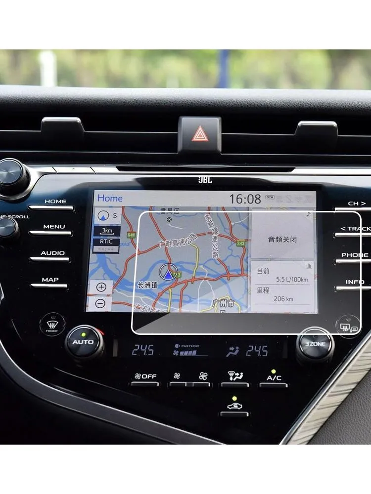 7-calowy ekran nawigacji samochodowej Szklana osłona ekranu ochronnego dla Toyota Camry 2018 — zdjęcie 2