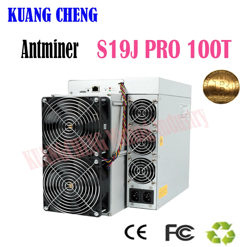 중고 BTC BCH BSV 마이너 비트민 앤트마이너 S19J PRO 100Th/s 초 중고 채굴 기계, Asic 마이너 비트코인 채굴