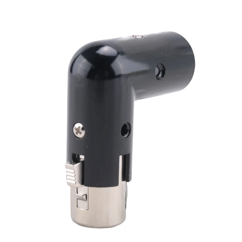 Новинка-2 шт. вращающийся угловой адаптер XLR, двойной мужской и женский L-образный разъем, металлический адаптер с 4 регулируемыми положениями угла