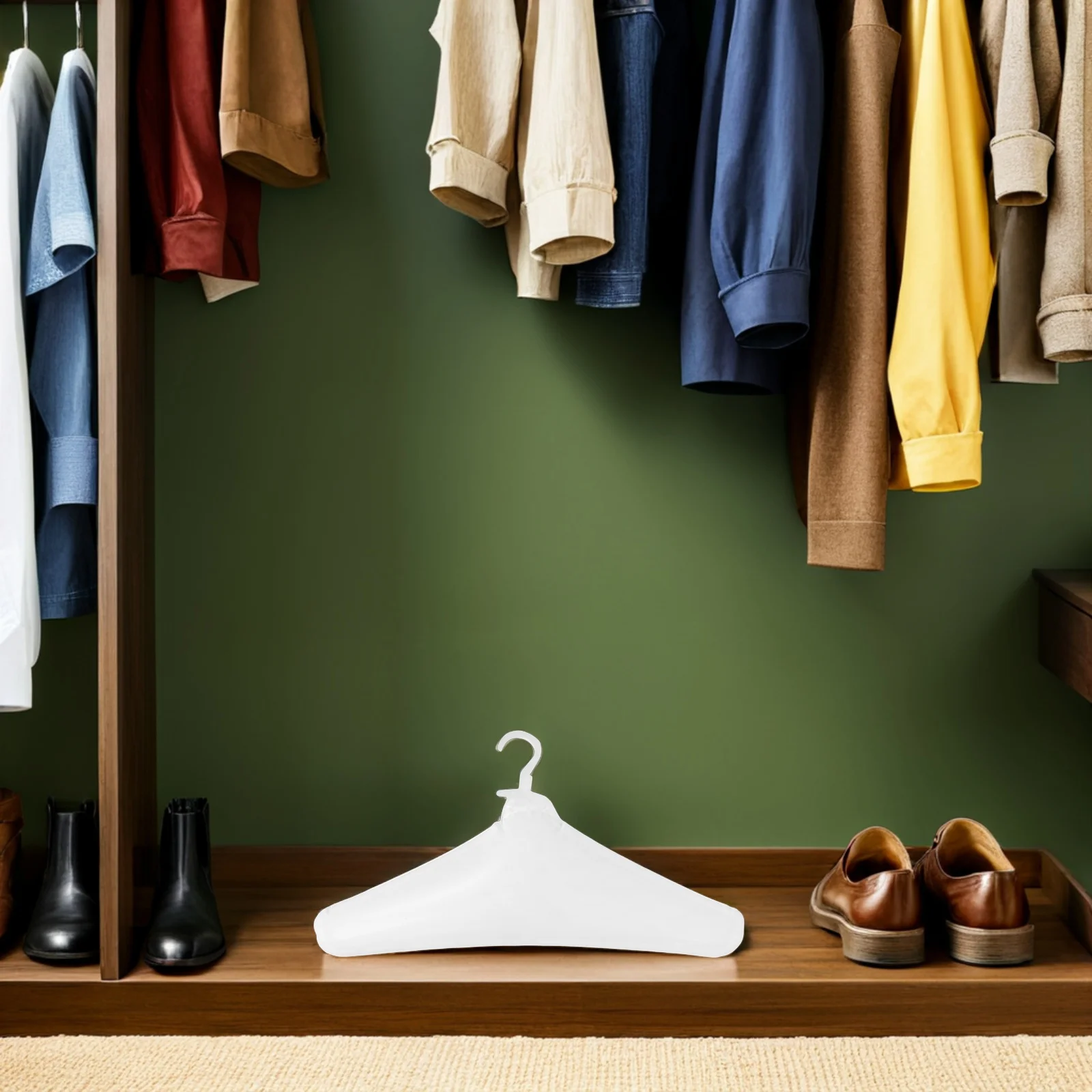 5 Stück aufblasbare Kleiderbügel, leicht, tragbar, für Reisen, Wäscheständer, faltbarer Organizer für Reisen, Reise-Kleiderbügel