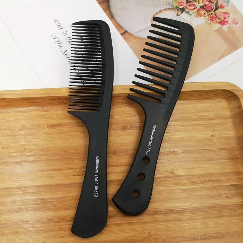 Comb Plastic Barber Combs Black Thickened Hair Cutting Comb Men\'s and Women\'s Styling Tools Professional Hair Cutting Comb