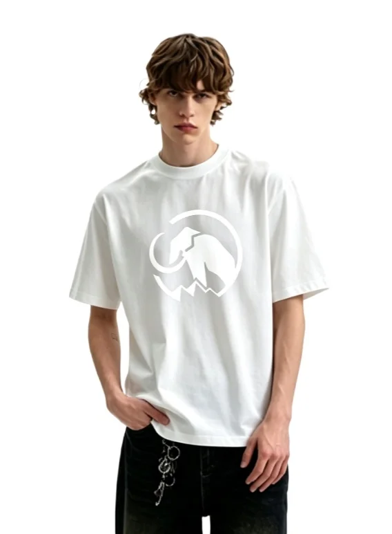 Neues Baumwoll-Outdoor-Freizeit-T-Shirt mit Rundhalsausschnitt und Kurzen Ärmeln, Grafik-Druck, Hochwertig, Luxuriös, Unisex-Stil für Männer und Frauen – Detail 7