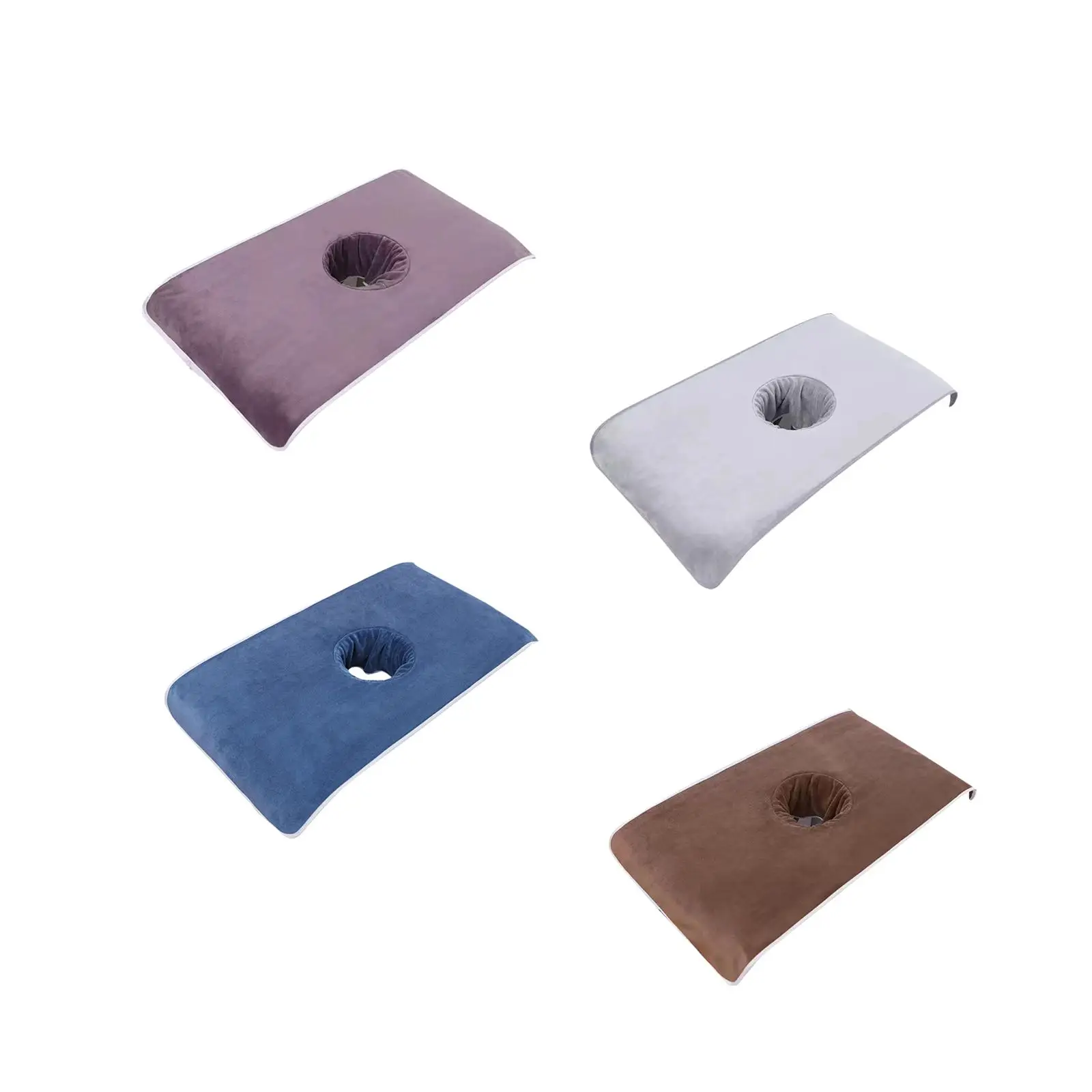 Massage Bed Cover Towel Salon Massage Table Towel with Face Hole Lying Down