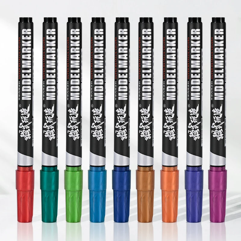 علامات الألوان التكميلية للنموذج، تأثير معدني مطلي بالكهرباء، 9 ألوان موحدة، ألوان ثابتة لتلوين تفاصيل النماذج #6