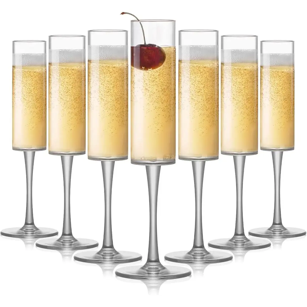 

Набор из 16 акриловых бокалов для шампанского, 160 мл, небьющиеся, многоразовые, для тостов