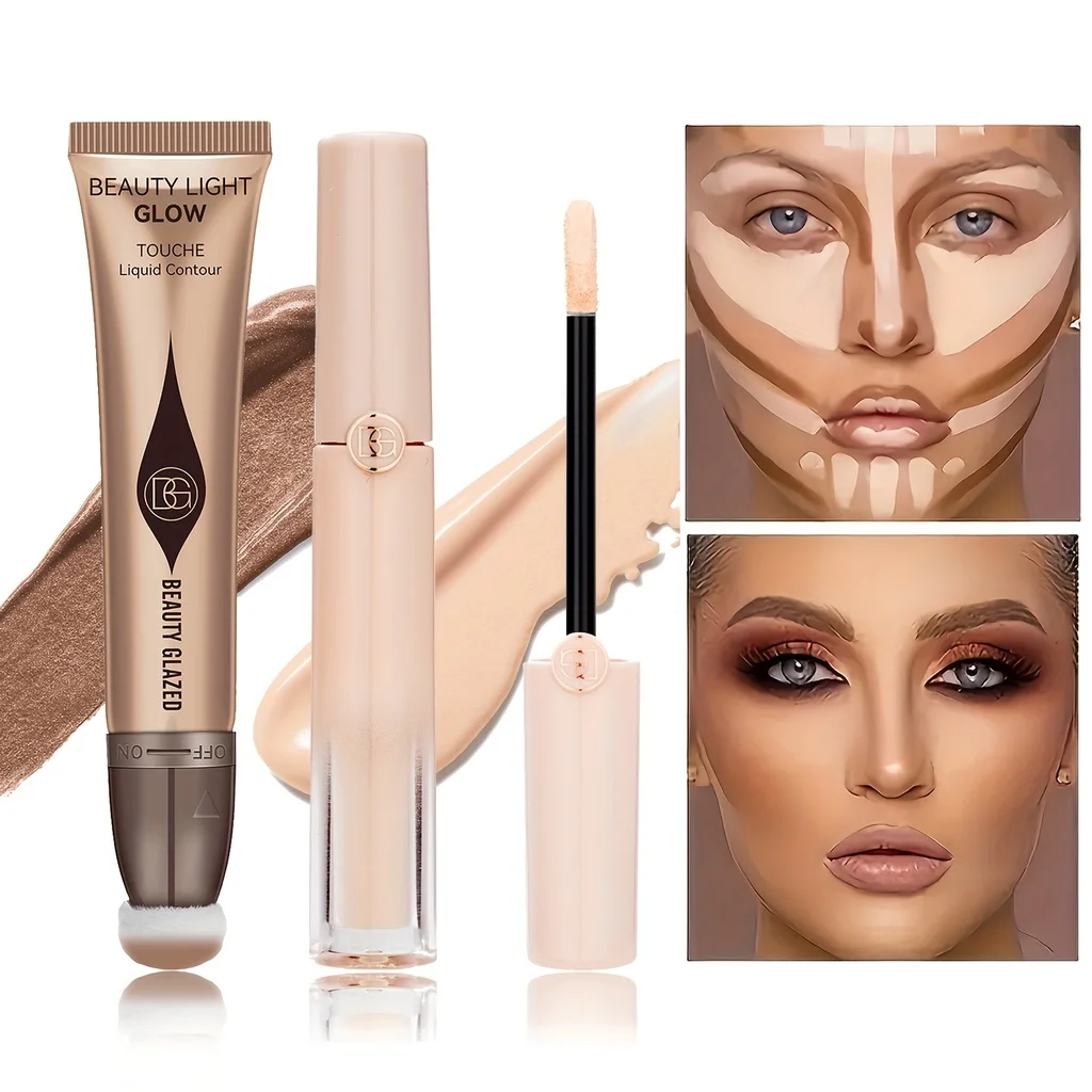 6 Colors Concealer and Contour set  Liquid Multi-purpose Concealer Full Coverage Of Acne, Dark Spots,Hyperpigmentation