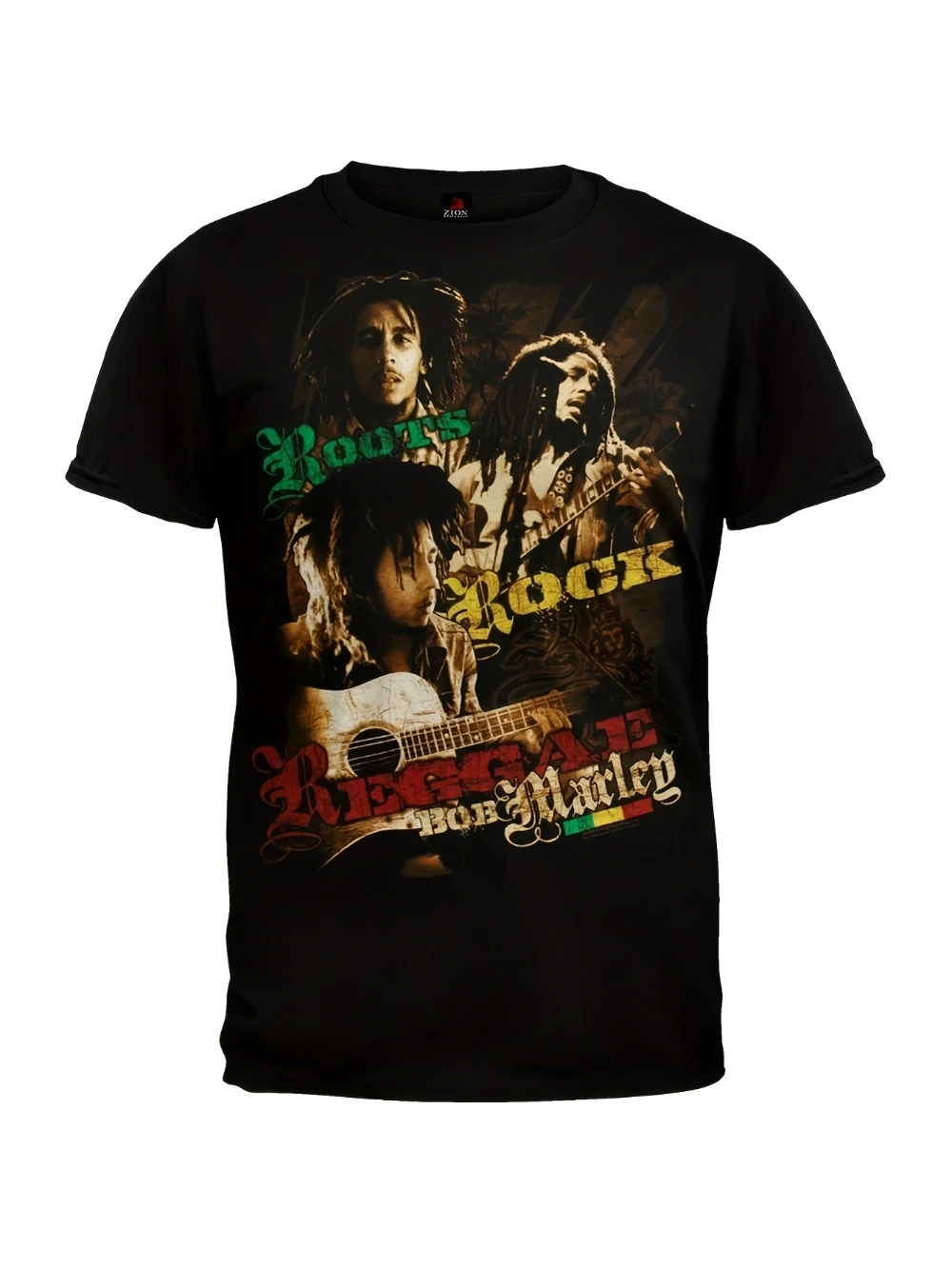 Camiseta Robert Nesta Marley Berhane Selassie Skip Tuff Gong, cantor jamaicano, unissex, preta e branca, de manga curta