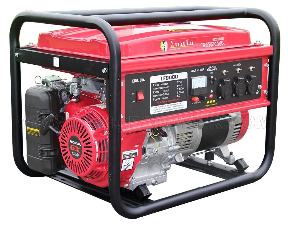 CHINA OHV Powered By Original HondaGX390 Engine Gasoline Generator, Portable 3kw 5kw 6kw 8kw 3kva 5kva 6kva Electric Generator