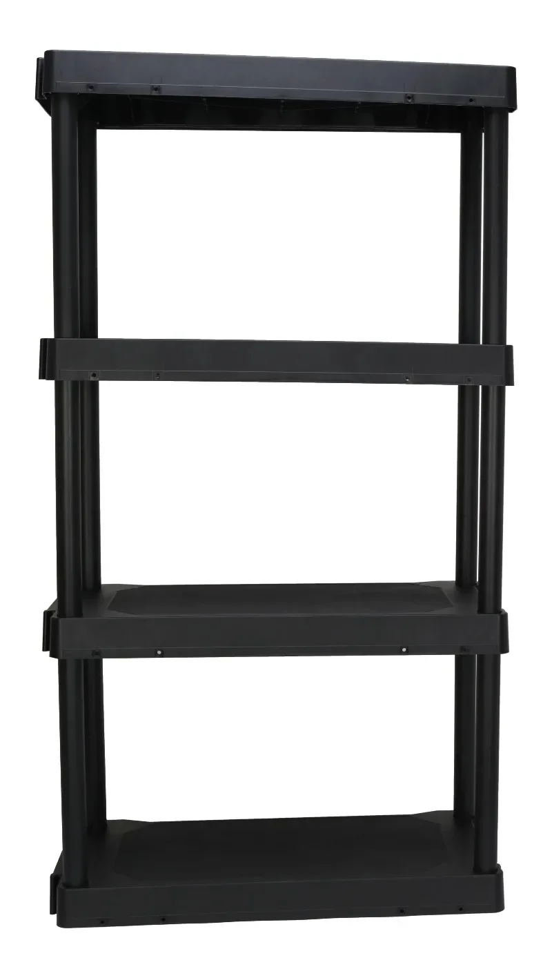 

Tool 14"D x 21.75"W x 47.6"H 4 Shelf Garage Storage Shelves, Black, Adult