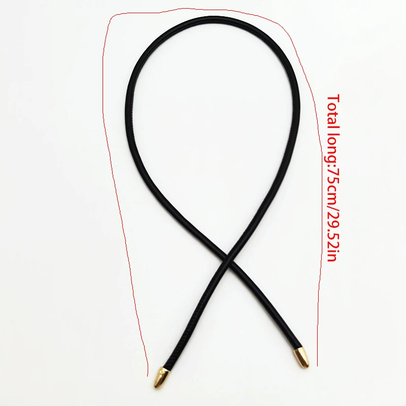 3-Pack DIY 75cm New Round Leather Drawstring Straps, Multi-Purpose Versatile Women's Bag Woven Handle Straps, Bag Accessories