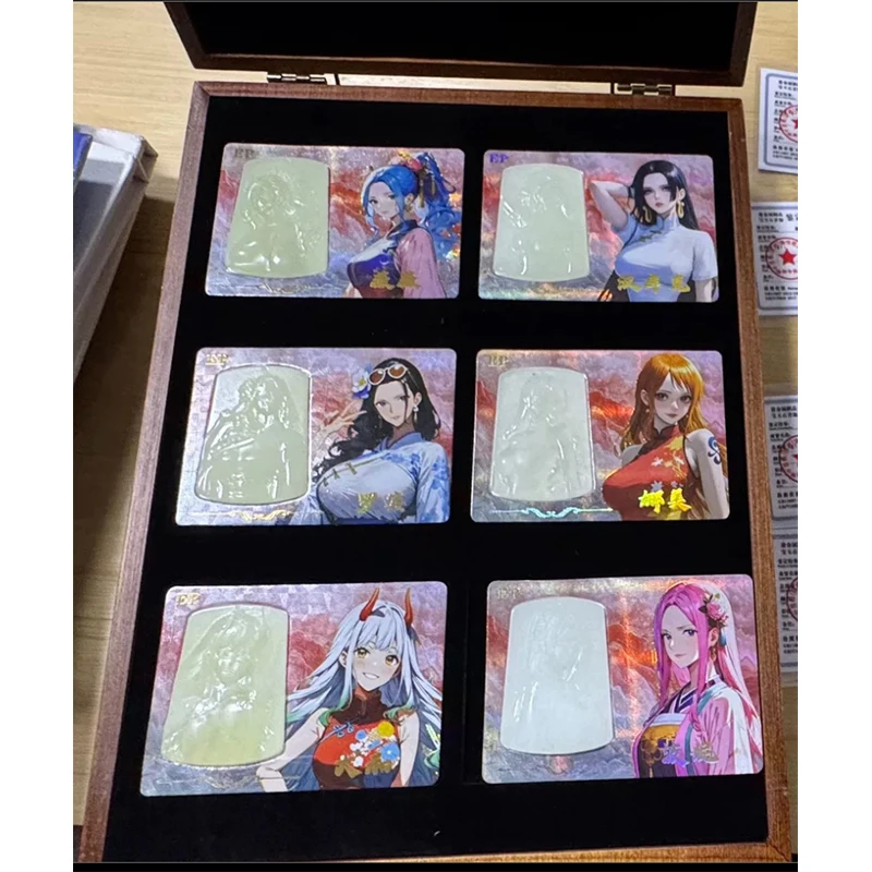 Anime ONE PIECE Rare Collectible Card Reiju Robin Uta Nami Ulti Yamato Hancock Vivi Kozuki Hiyori Toys for boys Birthday Present