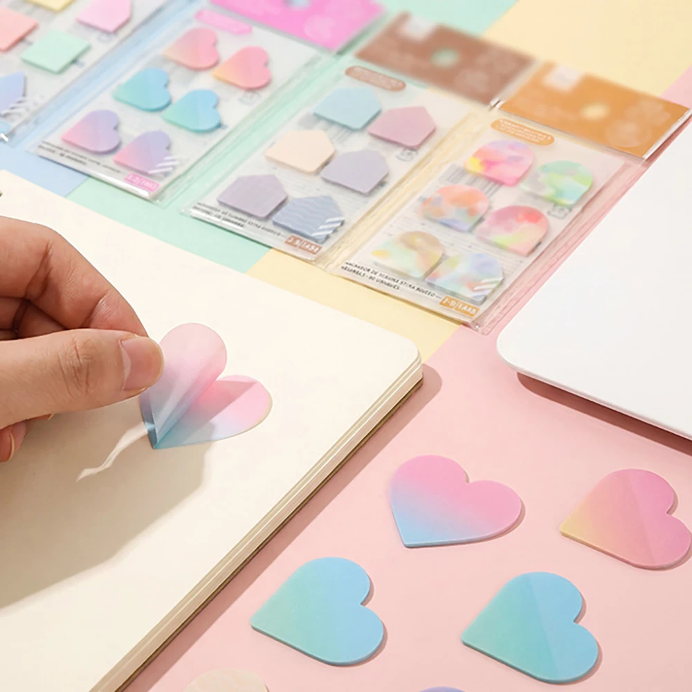 Love Combination Convenience Sticker Index Sticker Label Memo Sticker Label Gradient Rainbow Color
