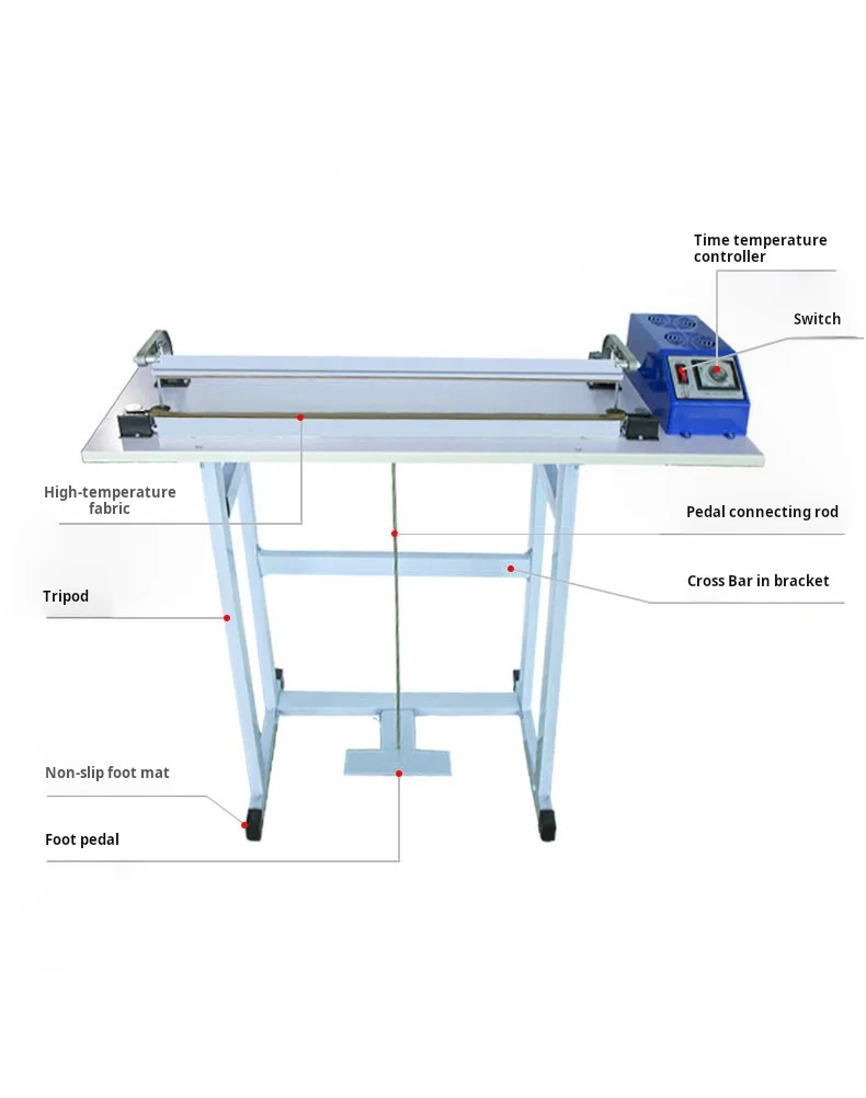 Manual Impulse Hand Press Heat Sealer Polythene Plastic Bag Film Sealing Machine Hot Selling Low Price Plastic film Bag