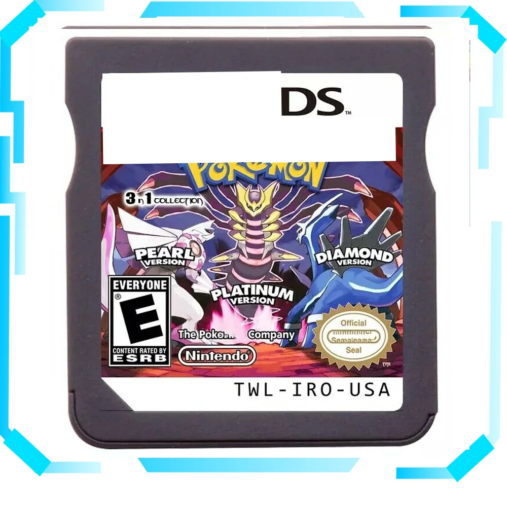 

Для Nintendo DS/3DS NDS карты NDS белое золото + бриллиант + жемчуг для Pokemon игровые карты игровая карта изображение гладкий подарок