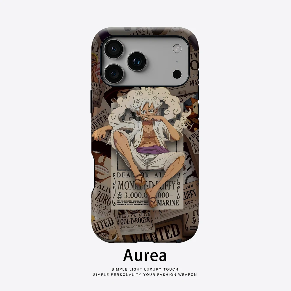 One Piece Bounty Posters Phone Case for Magnetic Phone Case for IPhone 17 16 15 14 Pro Max Plus Single Double-layer Tough Case