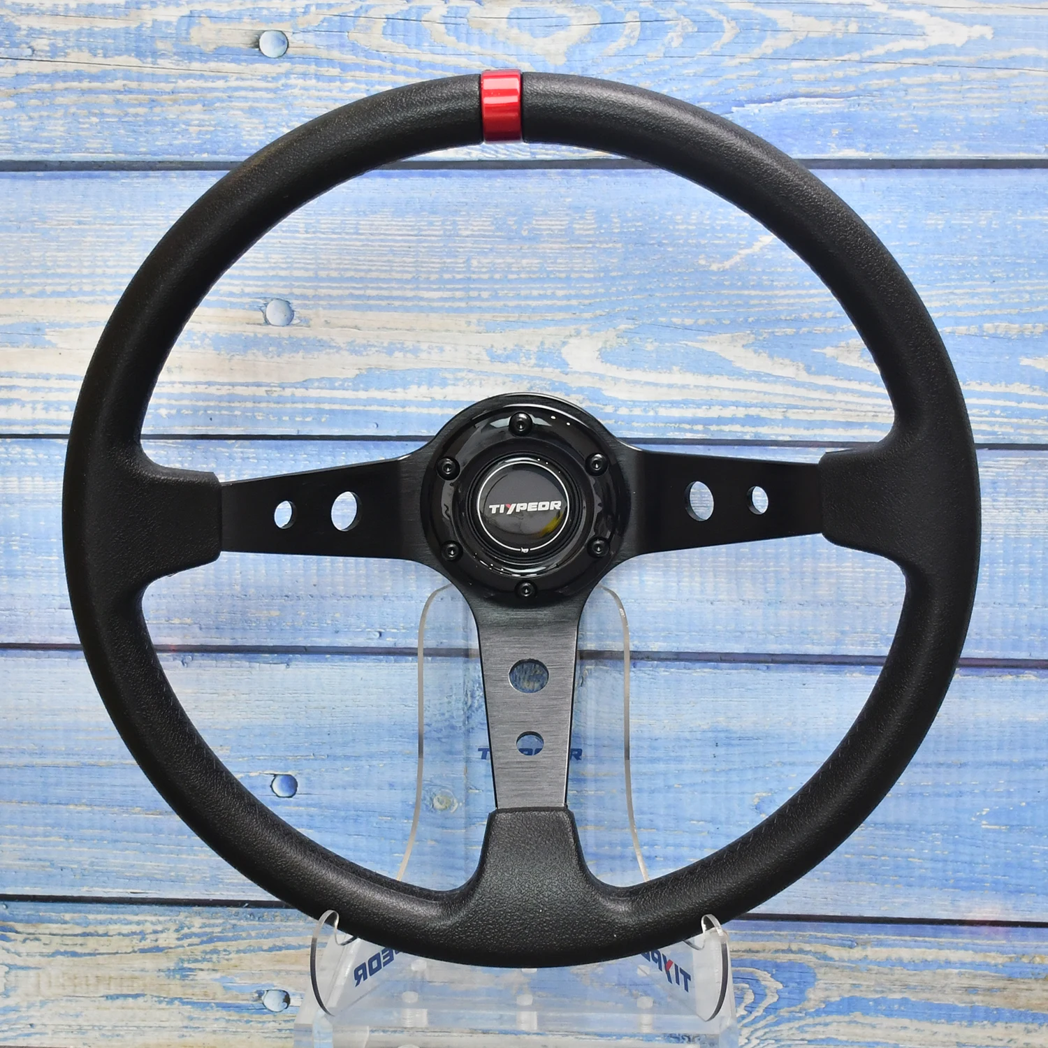 

Tiypeor Universal PU 350mm Car Racing Steering wheels Drifting Sport Auto Steering Wheel with Accessories