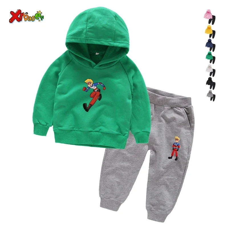 

Children Clothes Sets Cotton Kids Hoodies Tollder Baby Outfit Sports Suit Little Boys Girls Cartoons Tracksuits Casual Infant 3T