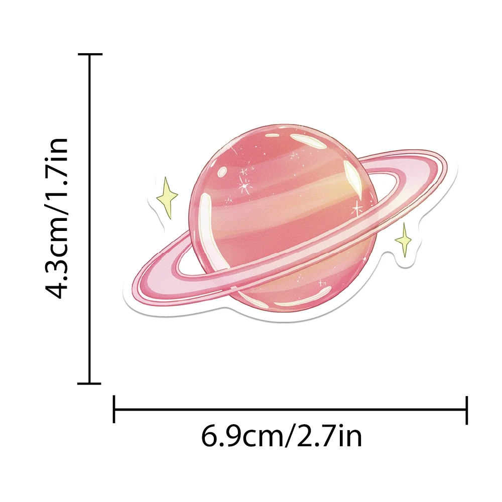 54 STKS 3D Patroon Roze Ins Cool Stickers Leuke Stickers Koffer Laptop Plakboek Telefoon Case Dagboek Bagage Decoratieve Decals