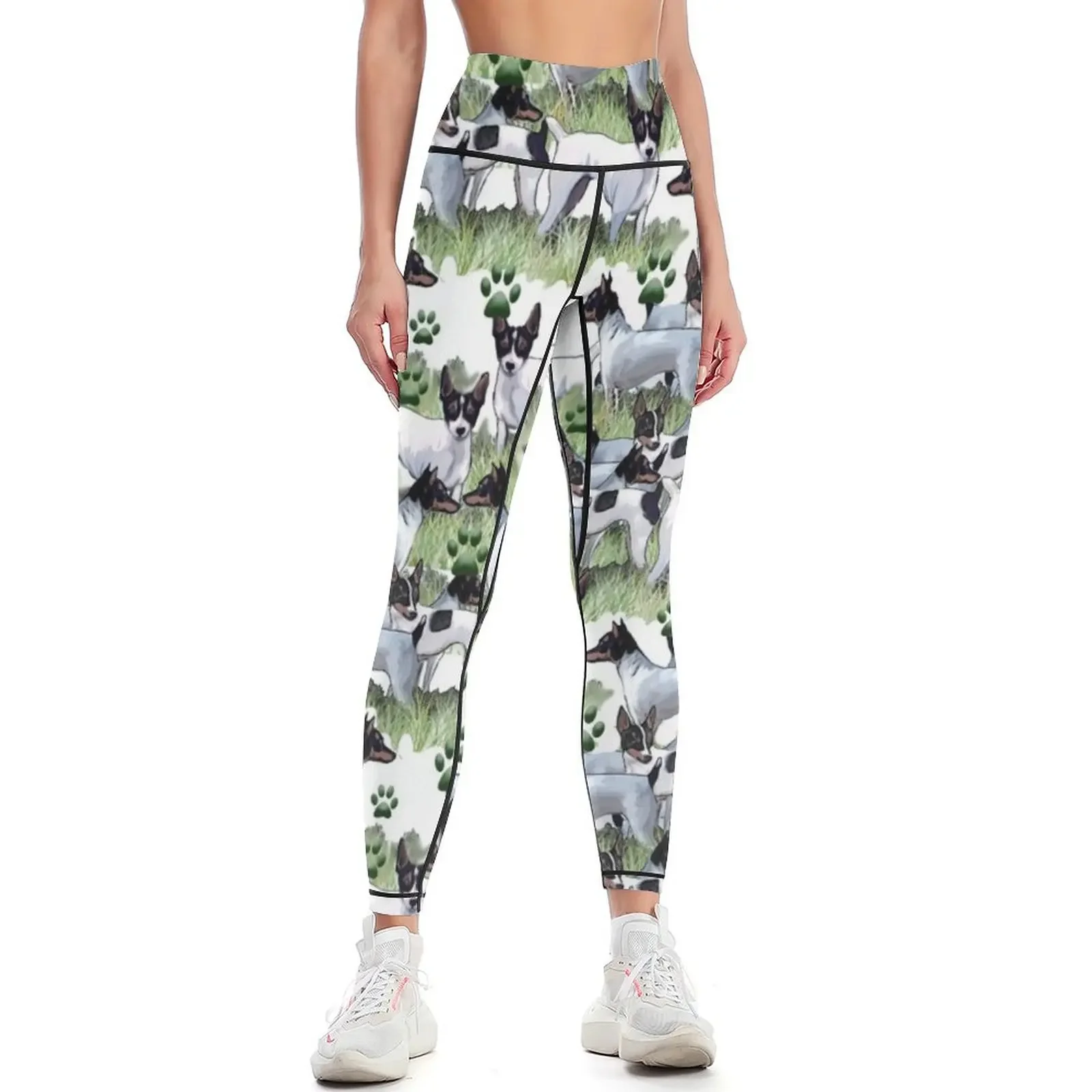 

A bevy of Fox Terriers Leggings gym clothing trousers sport pants push up tights for Womens Leggings